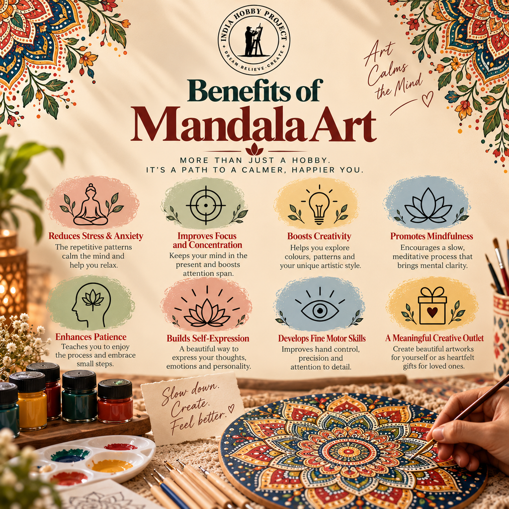 Mandala Art Learning Kit – INDIA HOBBY PROJECT