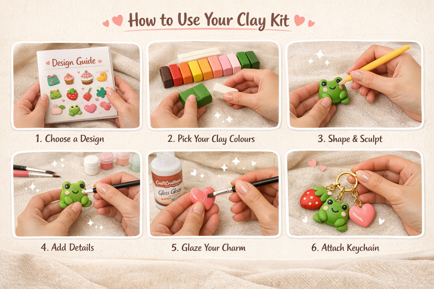 Polymer Clay DIY Date Kit | Creative Couple Activity Kit