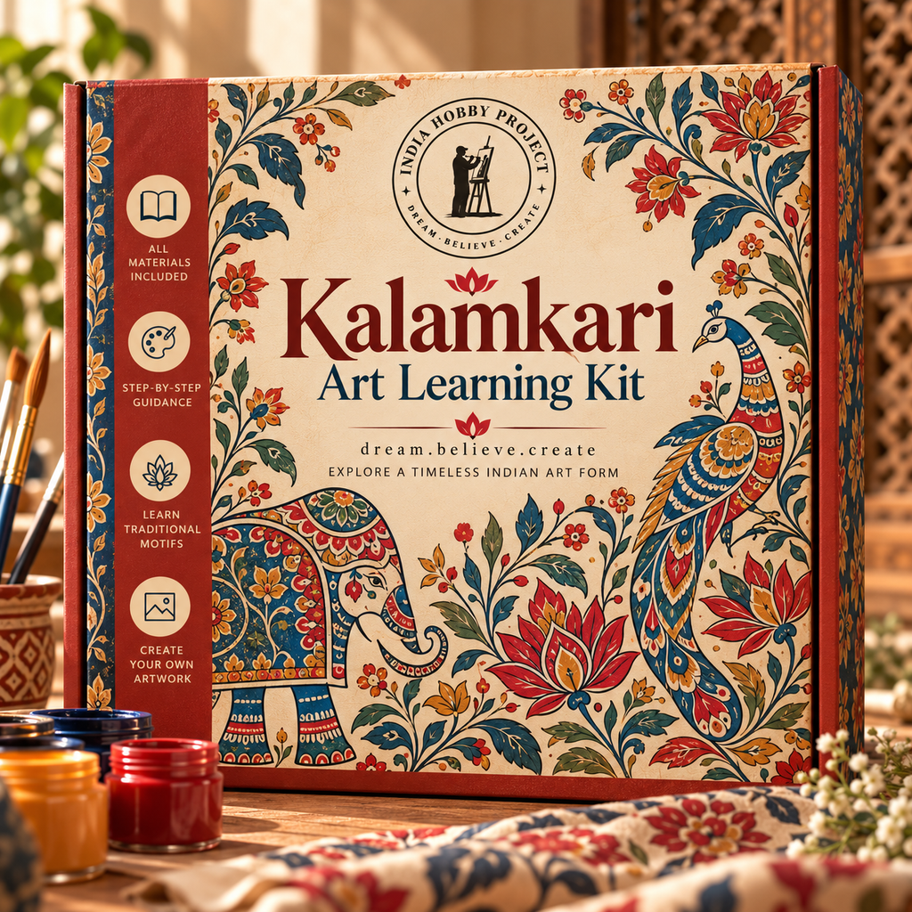Kalamkari Art Learning Kit – INDIA HOBBY PROJECT